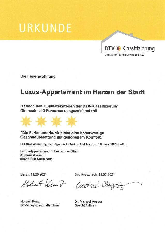 Luxus-Appartement Im Herzen Der Stadt Bad Kreuznach Exteriör bild